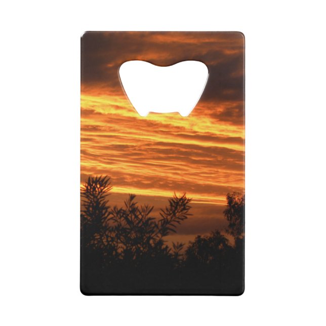 Abrebotellas De Tarjeta De Crédito Puesta del sol del verano en Canberra de doble (Anverso)