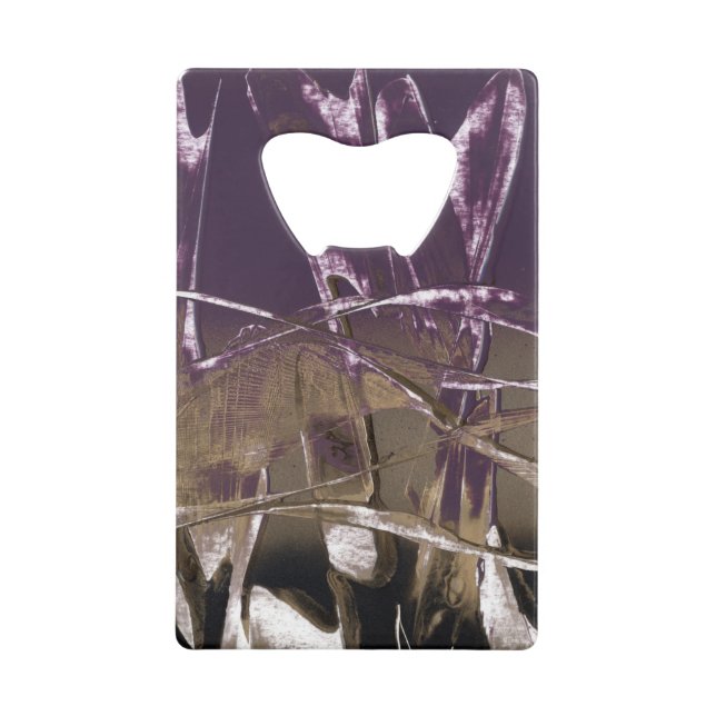 Abrebotellas De Tarjeta De Crédito Purple Pop Royale (Anverso)