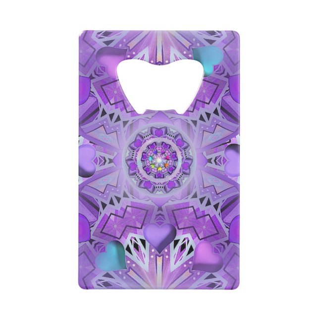 Abrebotellas De Tarjeta De Crédito Púrpura W2 (Anverso)