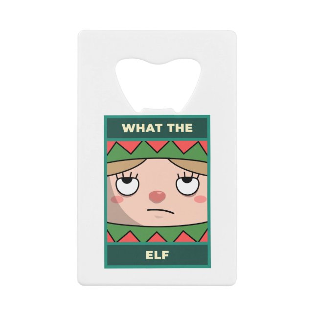 Abrebotellas De Tarjeta De Crédito Qué es el elfo (Anverso)