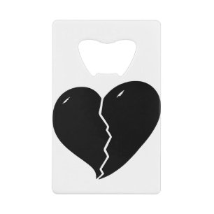 Abrebotellas De Tarjeta De Crédito quebrado-corazón