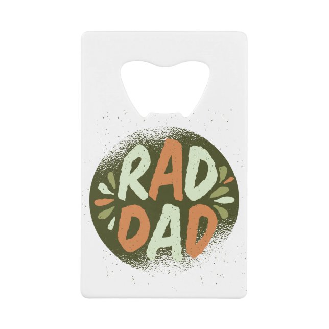 Abrebotellas De Tarjeta De Crédito Rad Dad (Anverso)