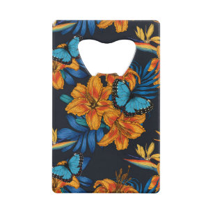 Abrebotellas De Tarjeta De Crédito Ramo tropical