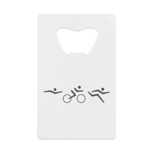 Abrebotellas De Tarjeta De Crédito Recorrido en bicicleta de nado de Triathlon