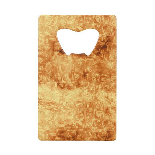 Abrebotellas De Tarjeta De Crédito Reflexiones de Golden Daisy Resumen (Anverso)