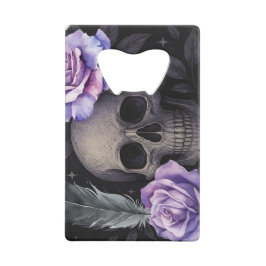 ABREBOTELLAS DE TARJETA DE CRÉDITO REFRIGERADOR DE PURPLE SKULL