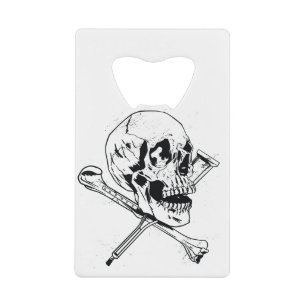 Abrebotellas De Tarjeta De Crédito Regalo de Calavera y Huesos Cruzados para Amantes 