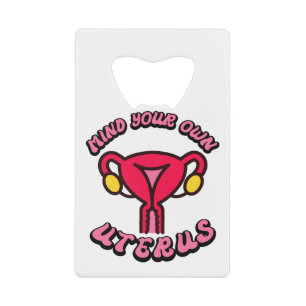 Abrebotellas De Tarjeta De Crédito Regalo Feminista Divertido Útero Antiguo Cuida Tus