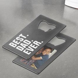Abrebotellas De Tarjeta De Crédito Regalo fotográfico del Día del Padre Personalizado