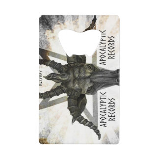 Abrebotellas De Tarjeta De Crédito Registro apocalíptico Apertura de botella de acero