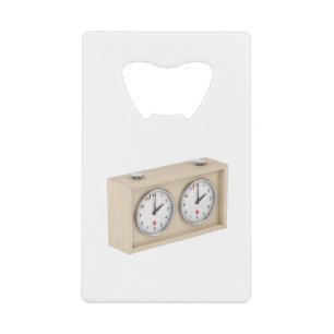 Abrebotellas De Tarjeta De Crédito Reloj de ajedrez analógico