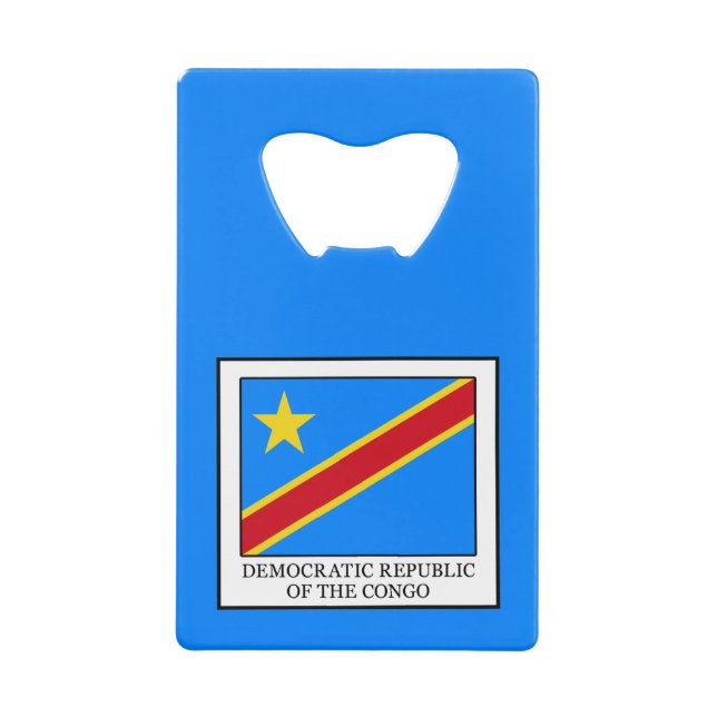 Abrebotellas De Tarjeta De Crédito República Democrática del Congo (Anverso)