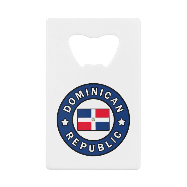 Abrebotellas De Tarjeta De Crédito República Dominicana (Anverso)
