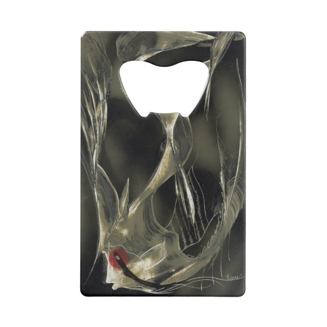 Abrebotellas De Tarjeta De Crédito Resumen de Angel Fish Aquatic (Anverso)