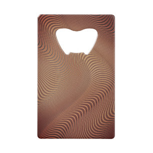 Abrebotellas De Tarjeta De Crédito Resumen de las olas Botella Arte Abierto