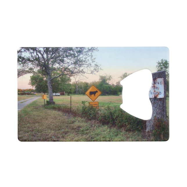 Abrebotellas De Tarjeta De Crédito Retraso (Anverso (Horizontal))