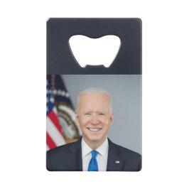 Abrebotellas De Tarjeta De Crédito Retrato de la Casa Blanca del presidente Joe Biden