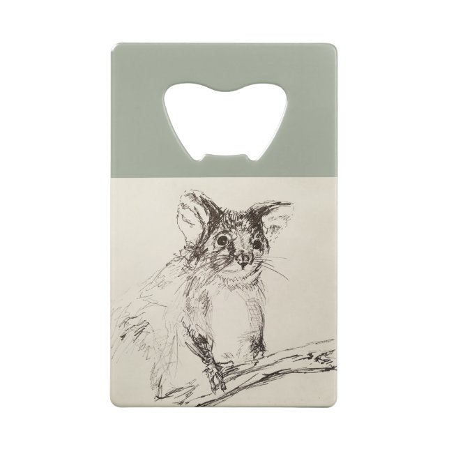 Abrebotellas De Tarjeta De Crédito Ringtail Possum Australia (Reverso)