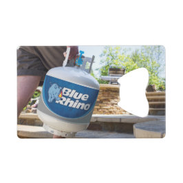 Abrebotellas De Tarjeta De Crédito Rinoceronte azul