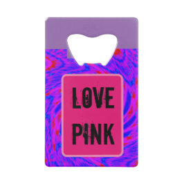 Abrebotellas De Tarjeta De Crédito rmdesignflo55 amor rosa