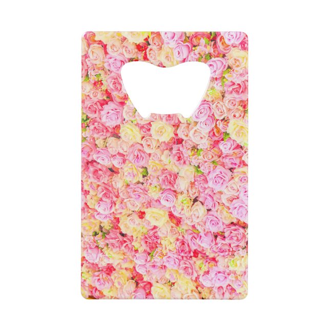 Abrebotellas De Tarjeta De Crédito Rosa (Anverso)