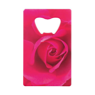 Abrebotellas De Tarjeta De Crédito Rosa Roja Romántica v2