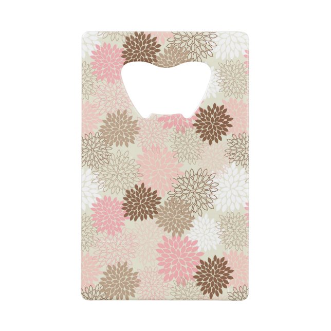 Abrebotellas De Tarjeta De Crédito Rosa y modelo de la mamá de Brown (Anverso)