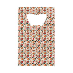 Abrebotellas De Tarjeta De Crédito Rose flower pattern