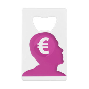 Abrebotellas De Tarjeta De Crédito Rótulo Euro