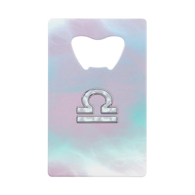 Abrebotellas De Tarjeta De Crédito Rótulo Libra: Madre del estilo de la Perla (Anverso)