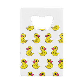 Abrebotellas De Tarjeta De Crédito Rubber Duck Pattern