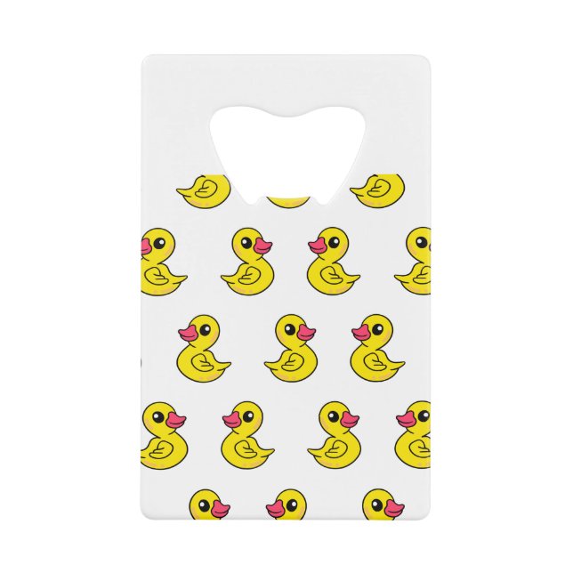 Abrebotellas De Tarjeta De Crédito Rubber Duck Pattern (Anverso)