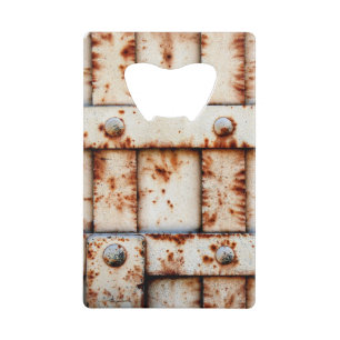 Abrebotellas De Tarjeta De Crédito Rusty Metalizado