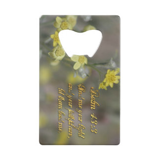 Abrebotellas De Tarjeta De Crédito Salmo 43:3 Tarjeta de Crédito Botella de Flores Si
