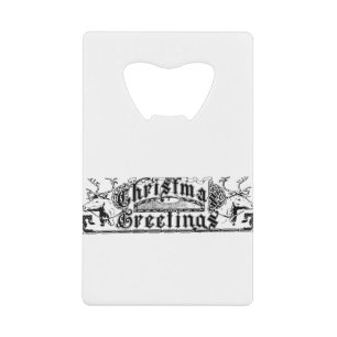 Abrebotellas De Tarjeta De Crédito Saludos de Navidad