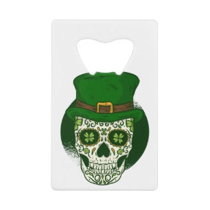 Abrebotellas De Tarjeta De Crédito san patricus cráneo de azúcar