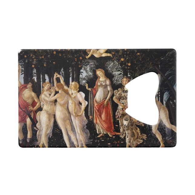 Abrebotellas De Tarjeta De Crédito Sandro Botticelli - La Primavera (Anverso (Horizontal))