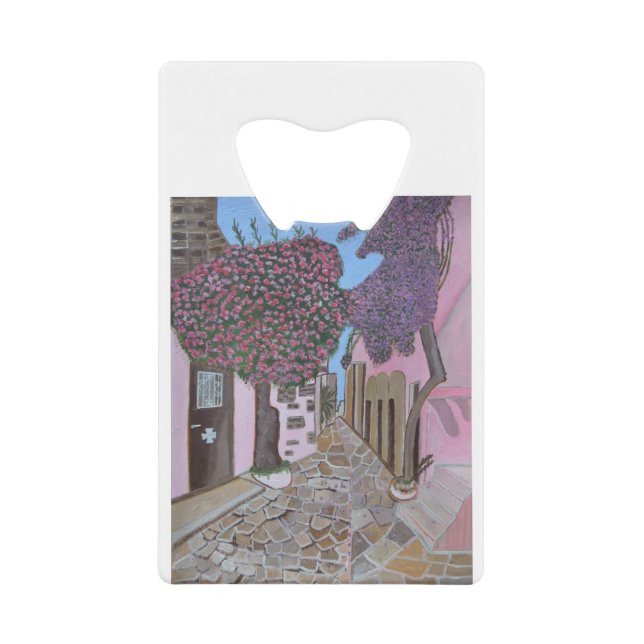 Abrebotellas De Tarjeta De Crédito Santorini2 (Anverso)