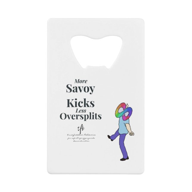 Abrebotellas De Tarjeta De Crédito Savoy Kicks vs. Oversplits (Anverso)