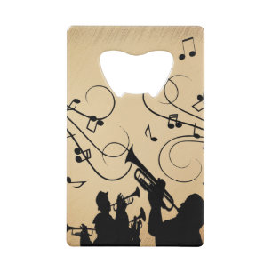 Abrebotellas De Tarjeta De Crédito Sección de trompetas Música rústica