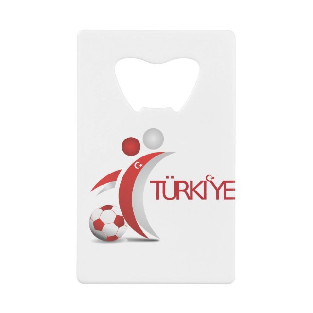 Abrebotellas De Tarjeta De Crédito Selección de Turquía (Anverso)