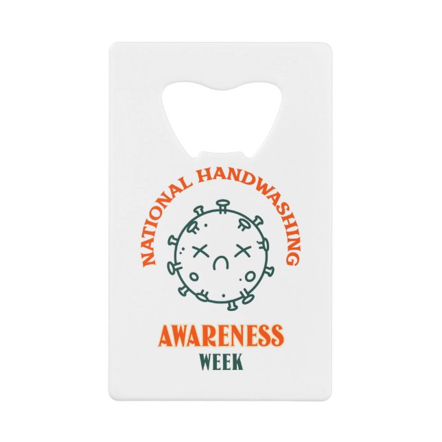 Abrebotellas De Tarjeta De Crédito Semana nacional de sensibilización sobre el lavado (Anverso)