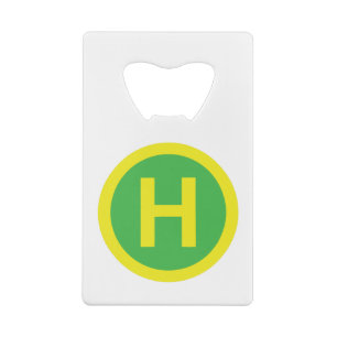 Abrebotellas De Tarjeta De Crédito Señal de helipuerto