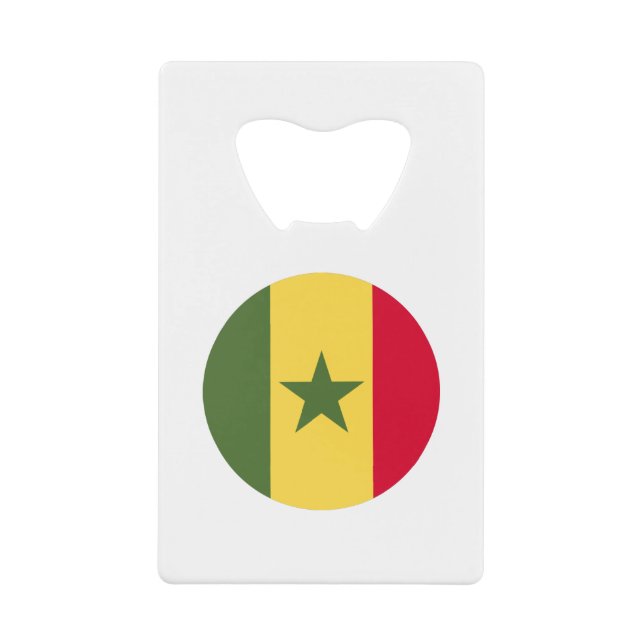 Abrebotellas De Tarjeta De Crédito Senegal Flag (Anverso)