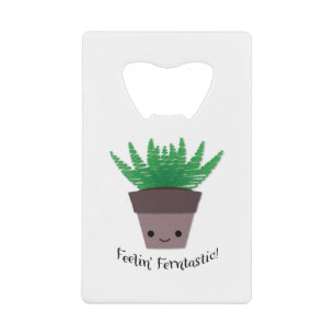 Abrebotellas De Tarjeta De Crédito Sensación de Fern Ferntastico