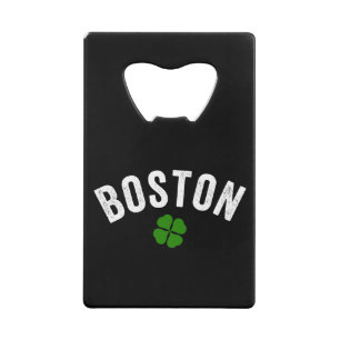 Abrebotellas De Tarjeta De Crédito Shamrock irlandés en Boston