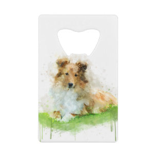 Abrebotellas De Tarjeta De Crédito Shetland Sheepdog / Shelty