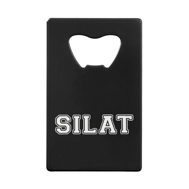 Abrebotellas De Tarjeta De Crédito Silat (Anverso)