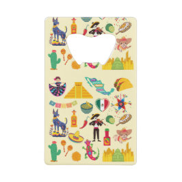 Abrebotellas De Tarjeta De Crédito Símbolos de México