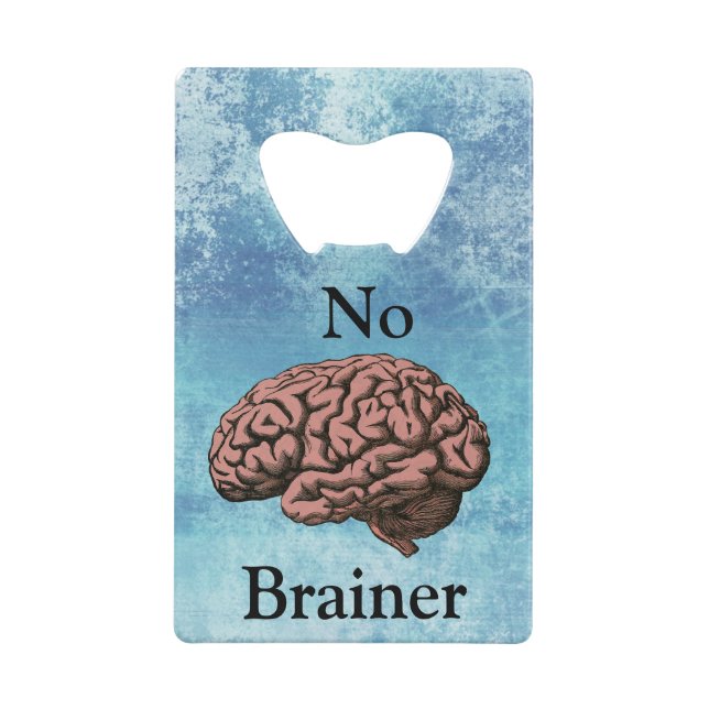 Abrebotellas De Tarjeta De Crédito Sin cerebro (Reverso)